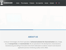Tablet Screenshot of cordouan-tech.com